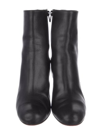 Christian Louboutin Leather Studded Accents Boots