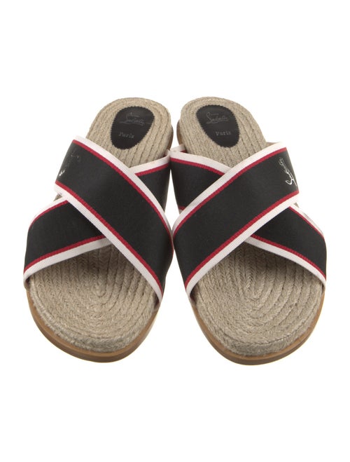 Christian Louboutin Canvas Slides