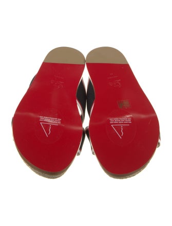 Christian Louboutin Canvas Slides