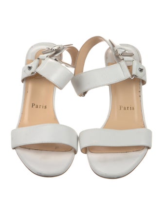 Christian Louboutin Leather Slingback Sandals