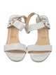 Christian Louboutin Leather Slingback Sandals
