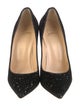 Christian Louboutin Velvet Glitter Accents Pumps