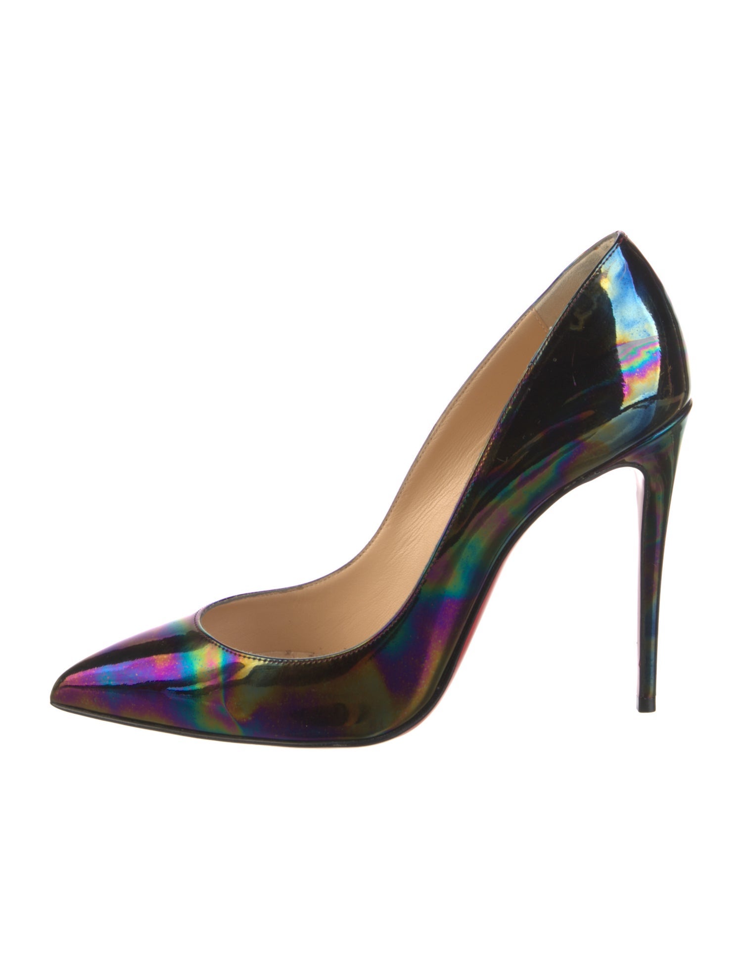 Christian Louboutin Patent Leather Printed Pumps