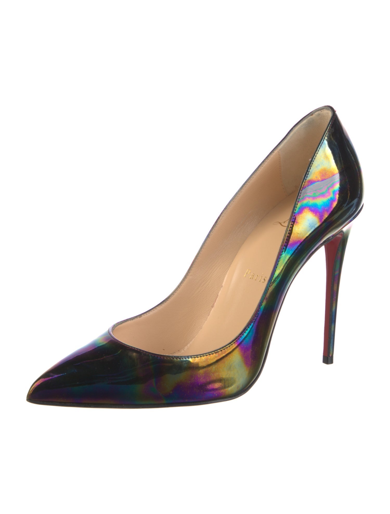 Christian Louboutin Patent Leather Printed Pumps