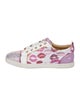Christian Louboutin Printed Crystal Embellishments Sneakers