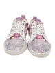 Christian Louboutin Printed Crystal Embellishments Sneakers