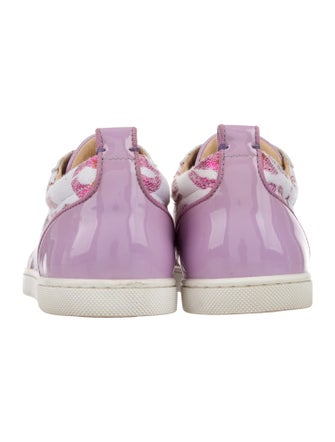 Christian Louboutin Printed Crystal Embellishments Sneakers