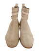 Christian Louboutin Suede Leather Trim Embellishment Boots