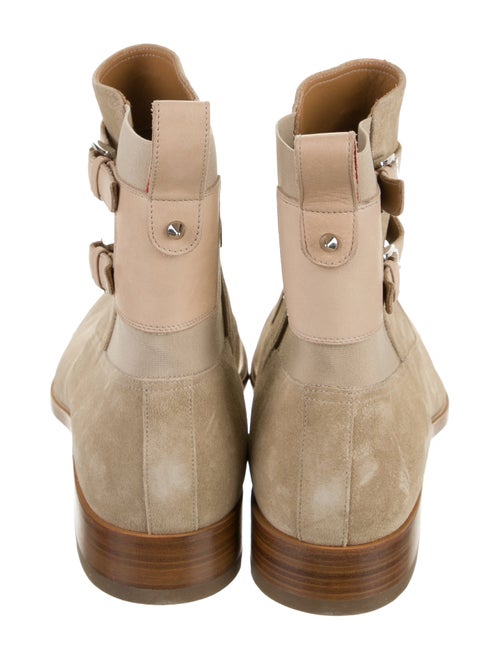 Christian Louboutin Suede Leather Trim Embellishment Boots