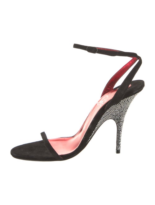 Christian Louboutin Suede Slingback Sandals