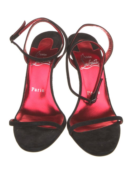 Christian Louboutin Suede Slingback Sandals
