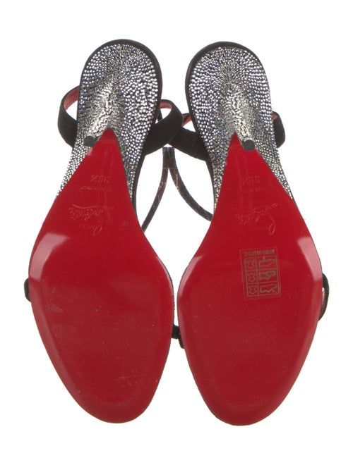 Christian Louboutin Suede Slingback Sandals