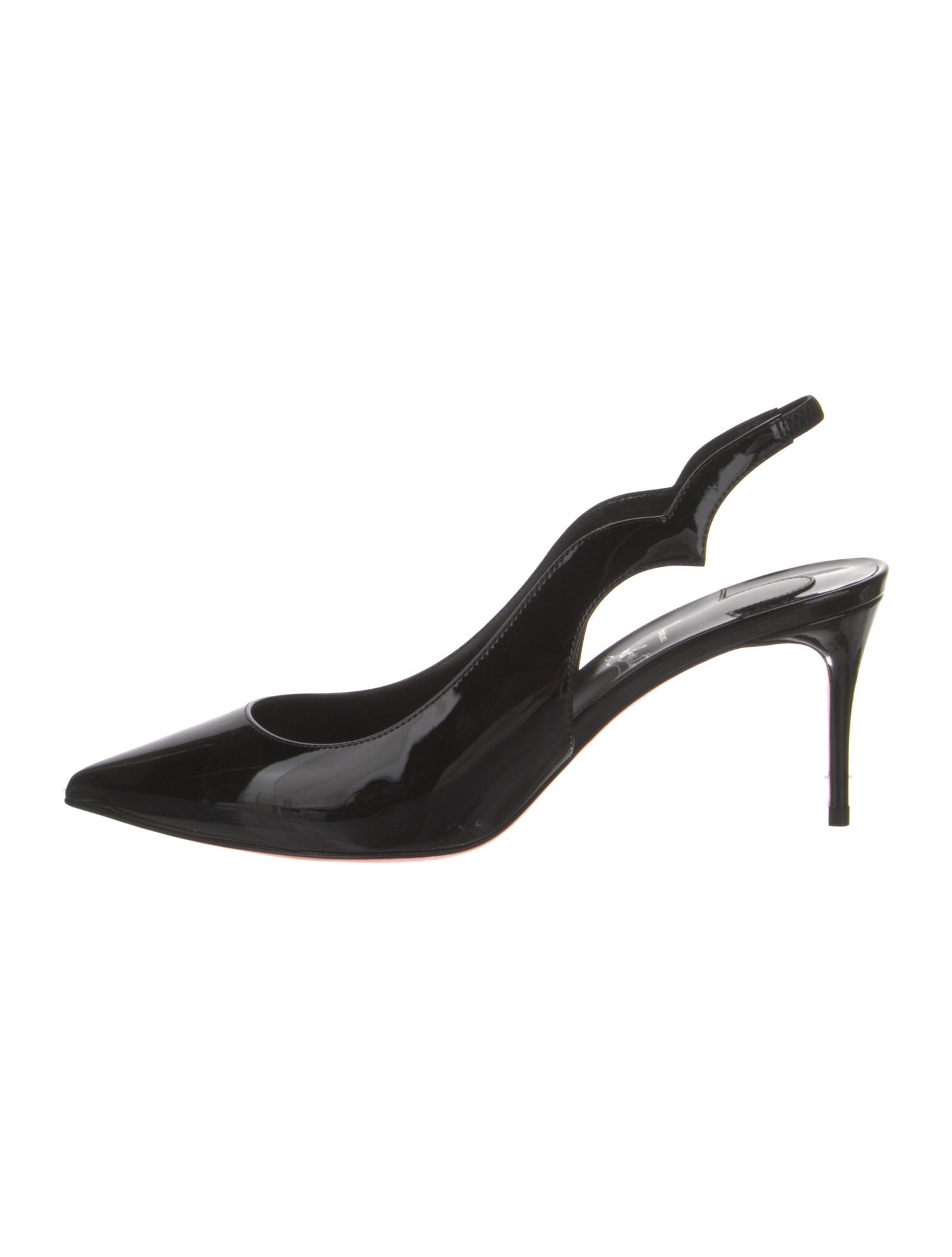 Christian Louboutin Patent Leather Slingback Pumps