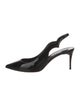 Christian Louboutin Patent Leather Slingback Pumps