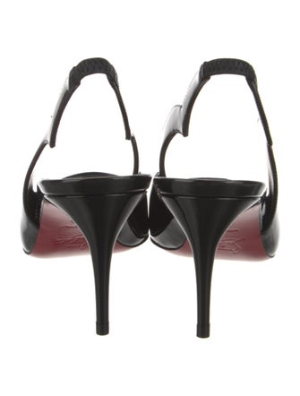 Christian Louboutin Patent Leather Slingback Pumps