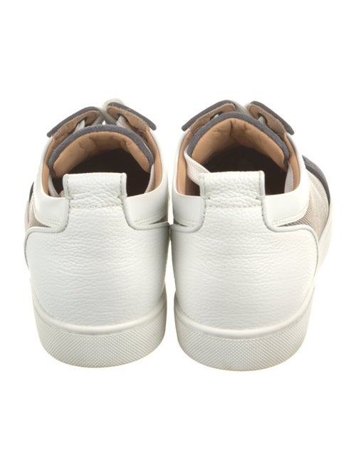 Christian Louboutin Leather Colorblock Pattern Sneakers