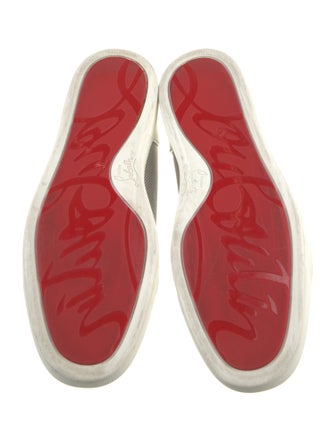 Christian Louboutin Leather Colorblock Pattern Sneakers