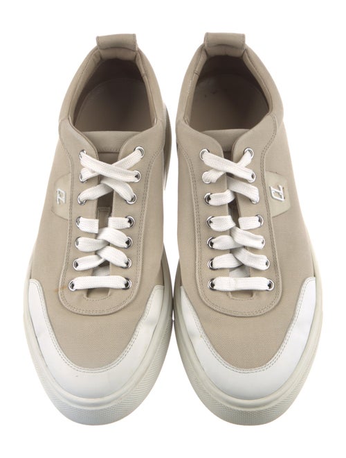 Christian Louboutin Canvas Colorblock Pattern Sneakers