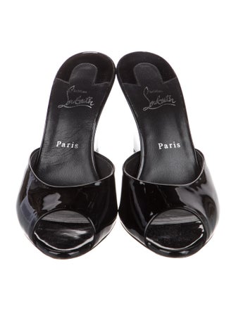 Christian Louboutin Patent Leather Mules