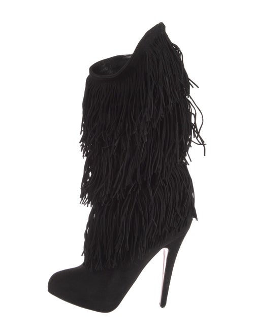 Christian Louboutin Forever Tina Suede Lace-Up Boots