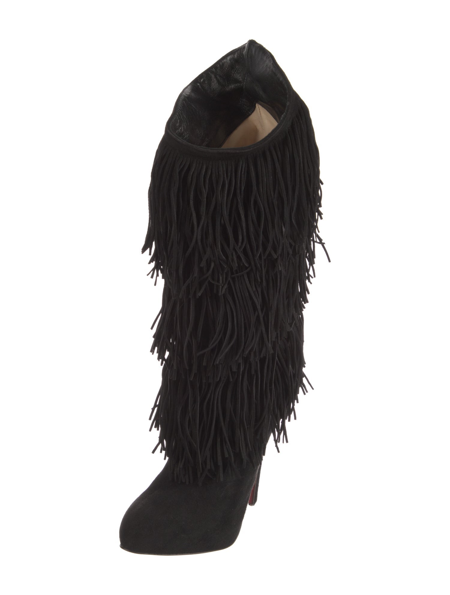 Christian Louboutin Forever Tina Suede Lace-Up Boots