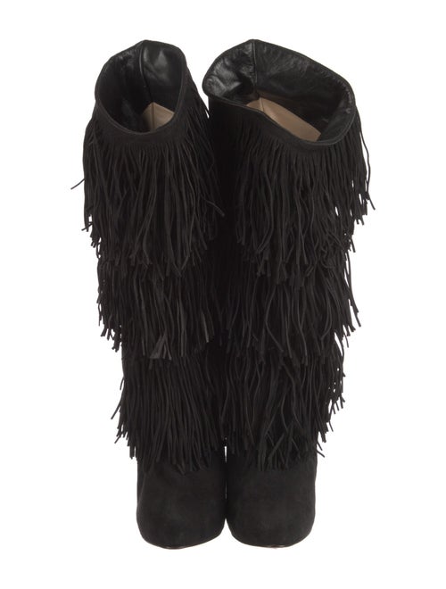 Christian Louboutin Forever Tina Suede Lace-Up Boots