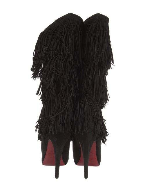 Christian Louboutin Forever Tina Suede Lace-Up Boots