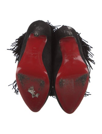 Christian Louboutin Forever Tina Suede Lace-Up Boots