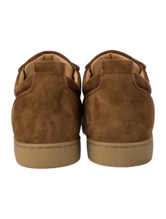 Christian Louboutin Spike Accents Suede Sneakers