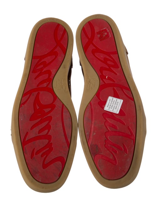 Christian Louboutin Spike Accents Suede Sneakers