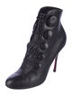 Christian Louboutin Booton 100 Leather Lace-Up Boots