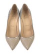 Christian Louboutin Leather Glitter Accents Pumps