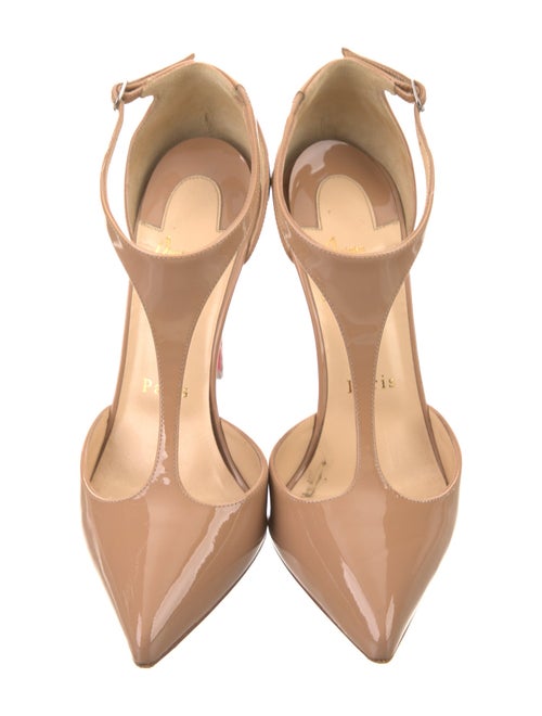 Christian Louboutin Patent Leather T-Strap Sandals