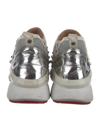 Christian Louboutin Glitter Colorblock Pattern Chunky Sneakers