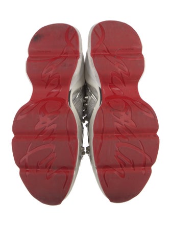 Christian Louboutin Glitter Colorblock Pattern Chunky Sneakers