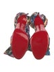 Christian Louboutin Satin Printed Sandals