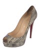 Christian Louboutin Snakeskin Animal Print Pumps