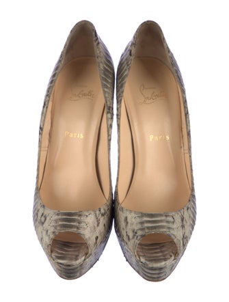 Christian Louboutin Snakeskin Animal Print Pumps