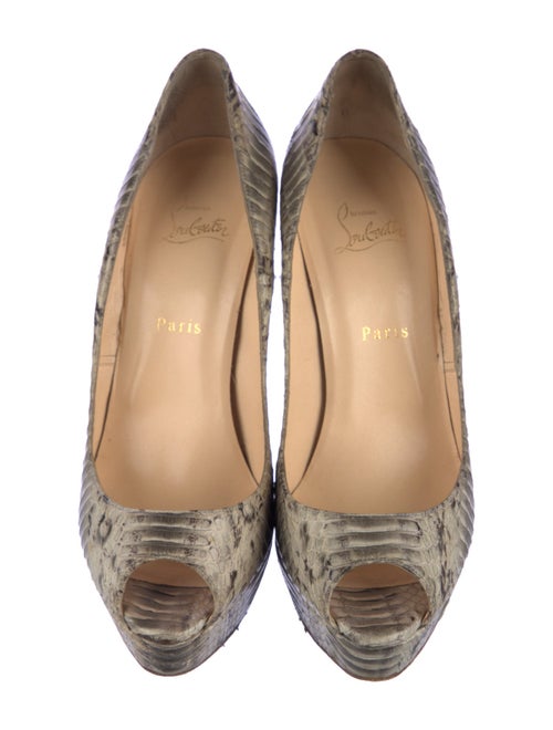 Christian Louboutin Snakeskin Animal Print Pumps