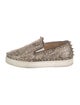 Christian Louboutin Spike Accents Glitter Sneakers
