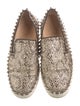 Christian Louboutin Spike Accents Glitter Sneakers