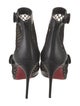 Christian Louboutin Leather Mesh Accents Boots