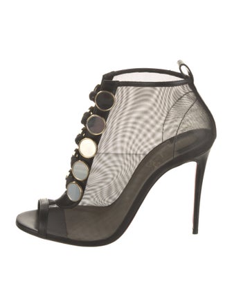 Christian Louboutin Mesh T-Strap Sandals