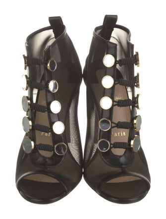 Christian Louboutin Mesh T-Strap Sandals