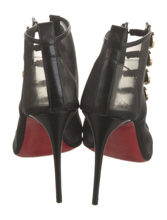 Christian Louboutin Mesh T-Strap Sandals