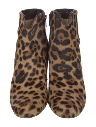 Christian Louboutin Ponyhair Animal Print Boots