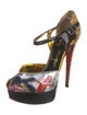 Christian Louboutin Leather Animal Print D'Orsay Pumps
