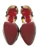 Christian Louboutin Leather Animal Print D'Orsay Pumps