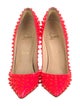 Christian Louboutin Spike Accents Patent Leather Pumps