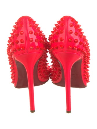 Christian Louboutin Spike Accents Patent Leather Pumps